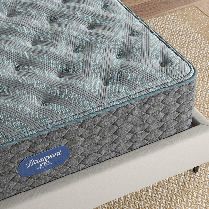 Corner of Beautyrest Innerspring Level 1 mattress