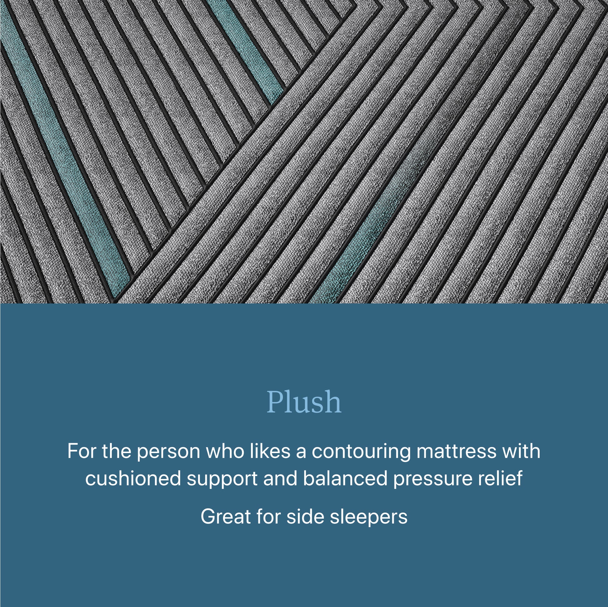 Closeup image of the Plush Beautyrest Hybrid mattress