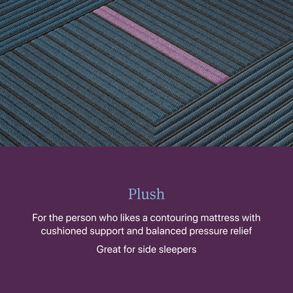 Closeup image of the Plush World Class Quilted Hybrid mattress