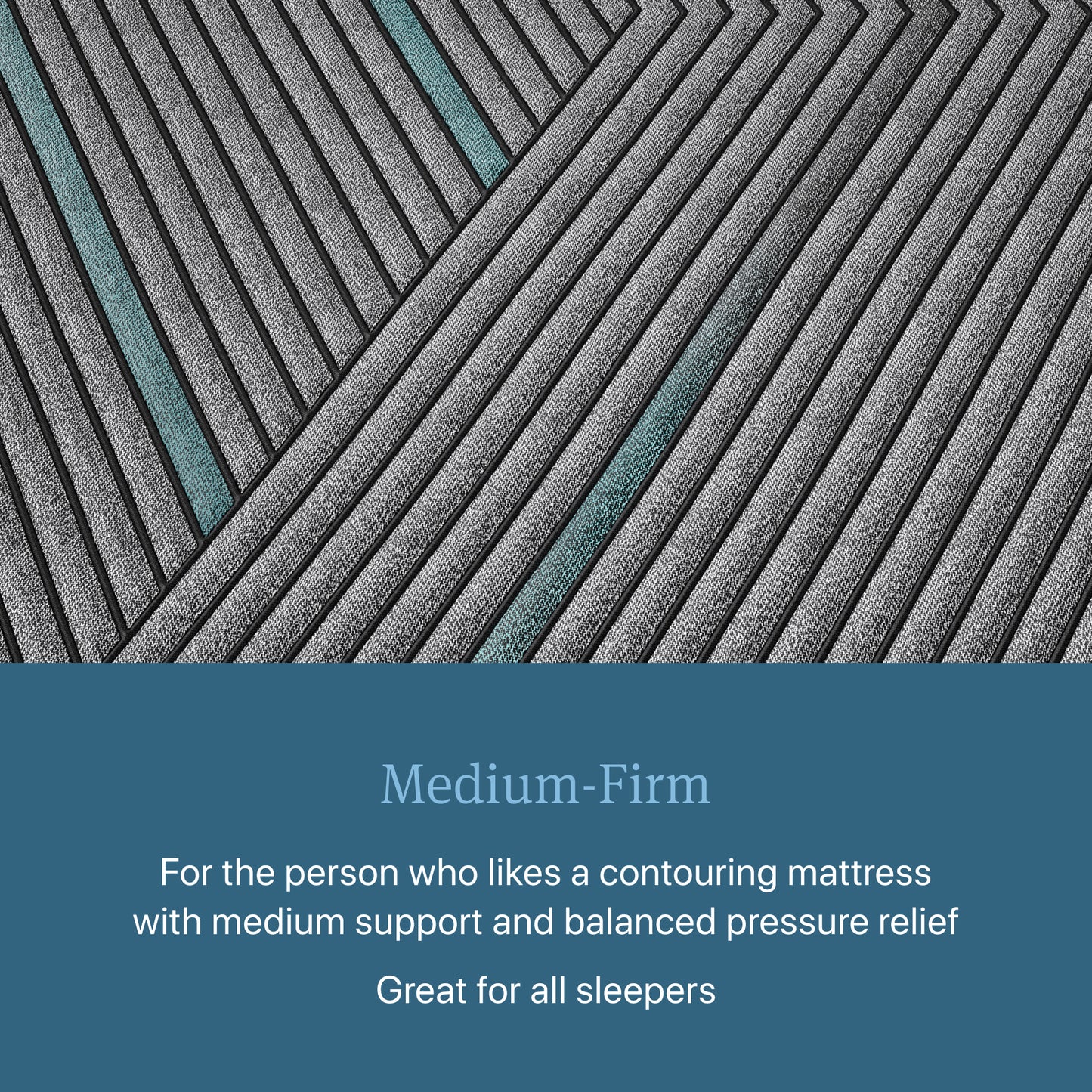 Closeup image of the Medium Firm Beautyrest Hybrid mattress