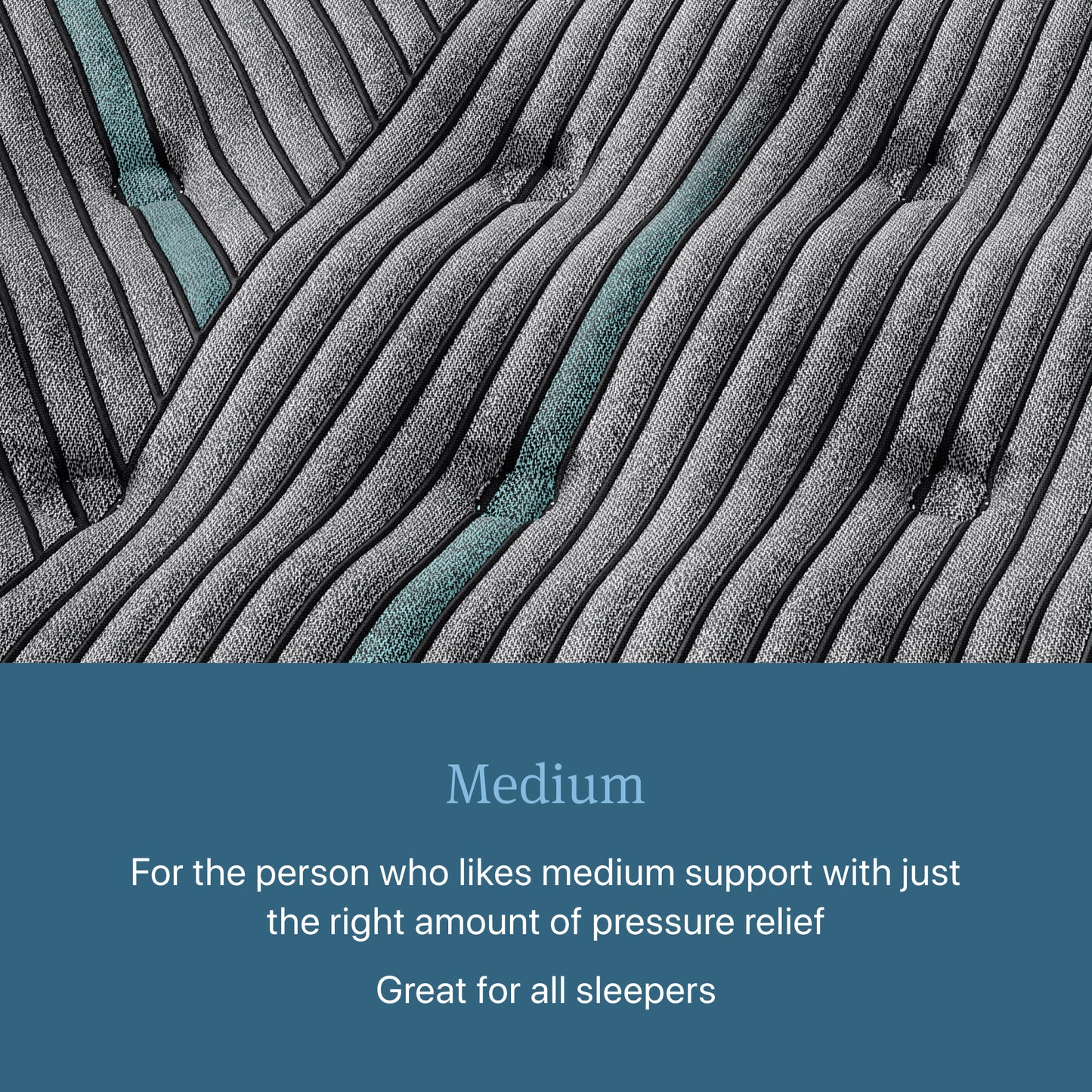 Closeup image of the Level Two Medium Beautyrest Innerspring Mattress